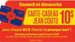 Jean Coutu JEAN COUTU offer