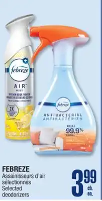 Jean Coutu FEBREZE Selected deodorizers offer