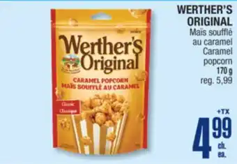 Jean Coutu WERTHER'S ORIGINAL Caramel popcorn offer
