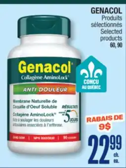 Jean Coutu GENACOL Selected products offer