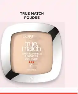Uniprix L'OREAL PARIS TRUE MATCH POUDRE Maquillage sélectionné/Selected makeup products offer