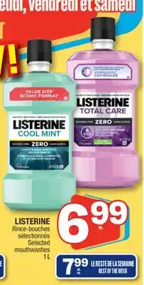 Jean Coutu LISTERINE Selected mouthwashes offer