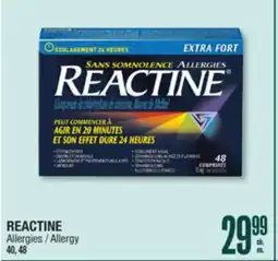 Jean Coutu REACTINE Allergy offer
