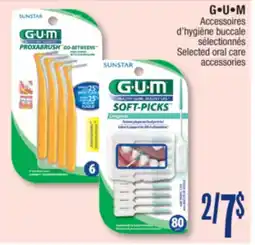 Jean Coutu G•U•M Selected oral care accessories offer