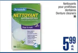 Jean Coutu PERSONNELLE Denture cleaners offer