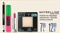 Jean Coutu MAYBELLINE Selected makeup products offer