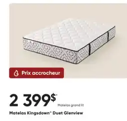 Dormez Vous Matelas Kingsdown Duet Glenview offer