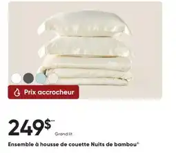 Dormez Vous Ensemble Ć housse de couette Nuits de bambou offer
