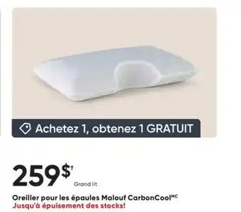 Dormez Vous Oreiller pour les épaules Malouf CarbonCool offer