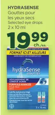 Proxim HYDRASENSE Selected eye drops offer