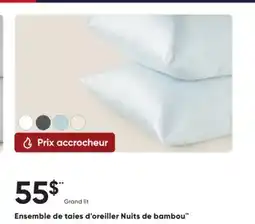 Dormez Vous Ensemble de taies d'oreiller Nuits de bambou offer
