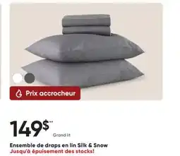 Dormez Vous Ensemble de draps en lin Silk & Snow offer