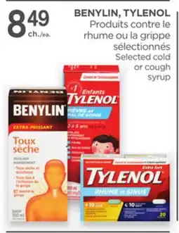 Proxim BENYLIN, TYLENOL Selected cold or cough syrup offer
