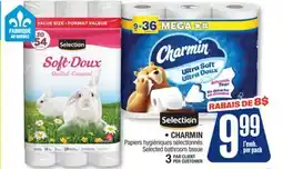Jean Coutu SELECTION, CHARMIN Selected bathroom tissue offer