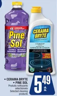 Jean Coutu CERAMA BRYTE, PINE SOL Selected cleaning products offer