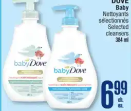 Jean Coutu DOVE Baby Selected cleansers 384 ml offer