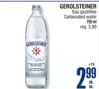 Jean Coutu GEROLSTEINER Carbonated water offer