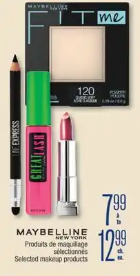 Jean Coutu MAYBELLINE NEW YORK Selected makeup products offer