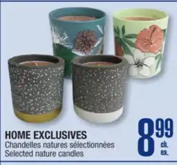 Jean Coutu HOME EXCLUSIVES Selected nature candles offer