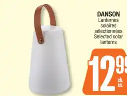 Jean Coutu DANSON Selected solar lanterns offer