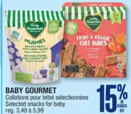 Jean Coutu BABY GOURMET Selected snacks for baby offer