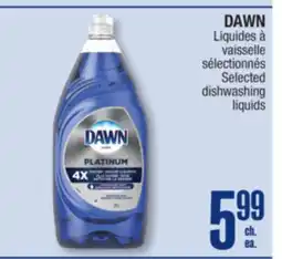 Jean Coutu DAWN Selected dishwashing liquids offer