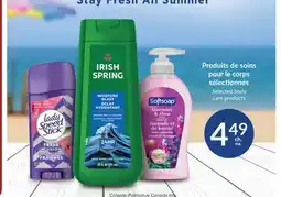 Jean Coutu LADY SPEED STICK, IRISH SPRING, SOFTSOAP Selected body care products offer