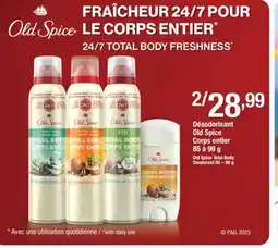 Jean Coutu Old Spice Total Body Deodorant offer