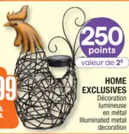 Jean Coutu HOME EXCLUSIVES Illuminated metal decoration offer