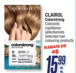 Jean Coutu CLAIROL Colorstrong Selected hair colouring products offer