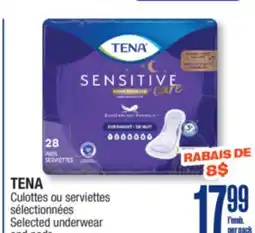 Jean Coutu TENA Selected underwear and pads offer
