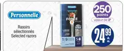 Jean Coutu PERSONNELLE Selected razors offer
