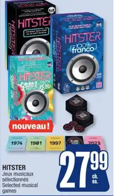 Jean Coutu HITSTER Selected musical games offer