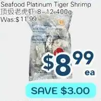 Oceans Fresh Food Market Seafood platinum tiger shrimp offer