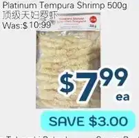 Oceans Fresh Food Market Platinum tempura shrimp offer