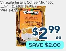 Oceans Fresh Food Market Vinacafe instant coffee mix offer