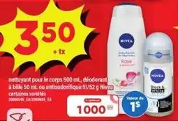 Maxi Nivea nettoyant pour le corps, déodorant ou antisudorifique offer