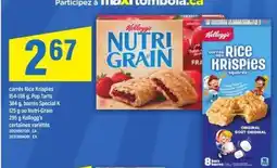 Maxi Kellogg's Nutri-Grain / Rice Krispies offer