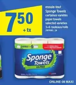 Maxi Sponge Towels offer