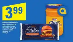 Maxi Kraft Extra Cheddar ou Cheez Whiz offer