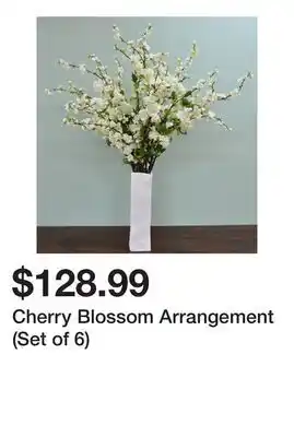 Wayfair Cherry Blossom Arrangement (Set of 6) offer