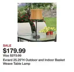 Wayfair Evrard 25.25H Outdoor and Indoor Basket Weave Table Lamp offer