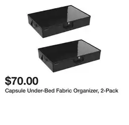 Wayfair Capsule Under-Bed Fabric Organizer, 2-Pack offer