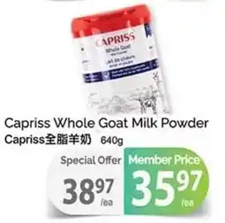 T&T Supermarket Capriss Whole Goat Milk Powder Capriss offer