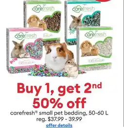 Petsmart carefresh small pet bedding, 50-60 L offer