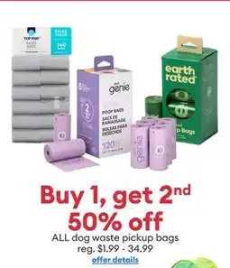 Petsmart ALL dog waste pickup bags offer