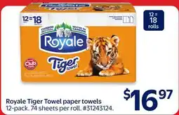 Walmart Royale Tiger Towel paper towels offer