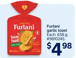Walmart Furlani garlic toast offer