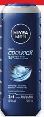Walmart Nivea antiperspirant 50 mL or body wash 500 mL offer
