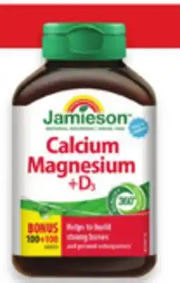 Walmart Jamieson calcium, magnesium and vitamin D3 or vitamin B12 offer